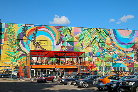 Oktyabrskaya Street in Minsk