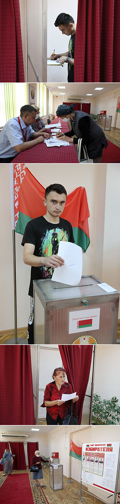 Early voting for presidential election 2020 in Belarus