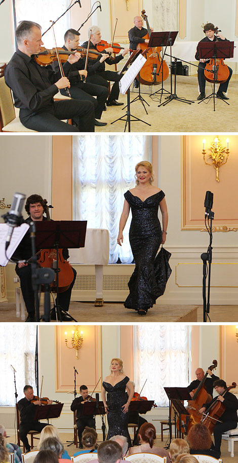 Opera singer Tatiana Tretyak and the string quintet Serenada