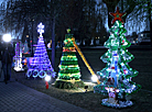 Creative Christmas trees in Grodno