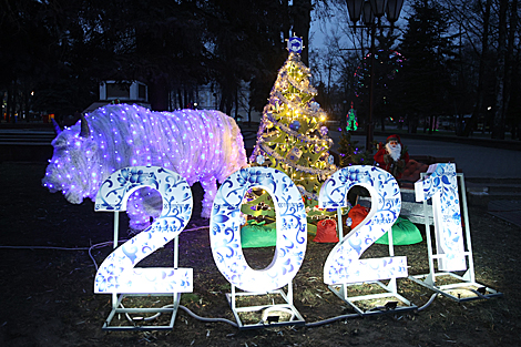 Creative Christmas trees in Grodno