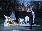 Creative Christmas trees in Grodno