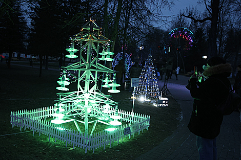 Creative Christmas trees in Grodno