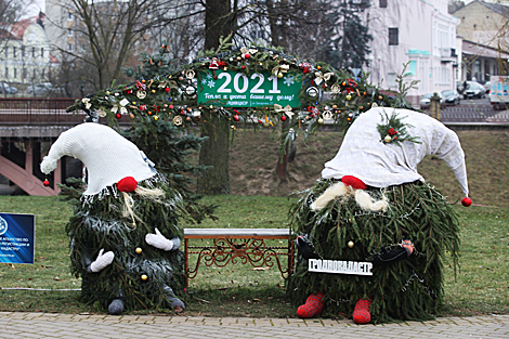 Creative Christmas trees in Grodno