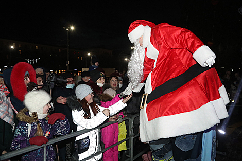 Lighting up of Christmas tree in Mogilev 