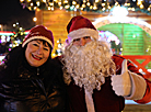 Lighting up of Christmas tree in Gomel