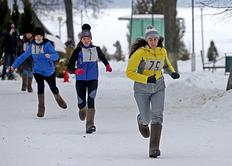 Race in felt boots in Lepel