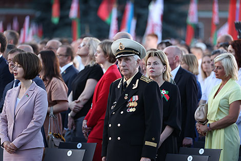 Ceremony of laying wreaths in Brest Hero Fortress