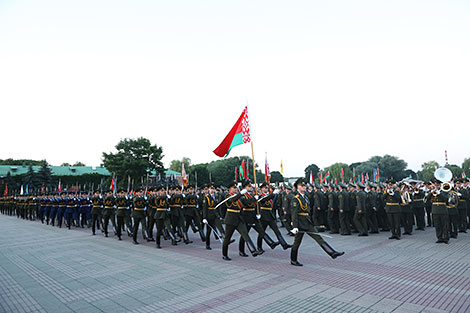 Ceremony of laying wreaths in Brest Hero Fortress