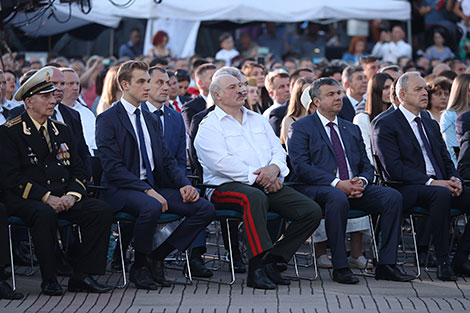 During a concert in honor of the heroes of the Great Patriotic War