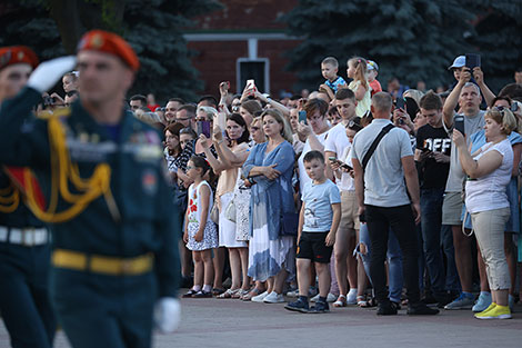 Ceremony of laying wreaths in Brest Hero Fortress