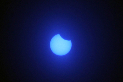 Solar eclipse observed in Grodno