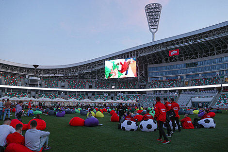 EURO 2020: Fan zone at the Dinamo Stadium in Minsk