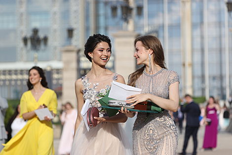 Participants of the national ball of university graduates 2021