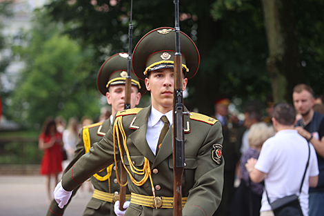 Solemn assembly in honor of Independence Day in Grodno