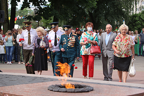 Solemn assembly in honor of Independence Day in Grodno