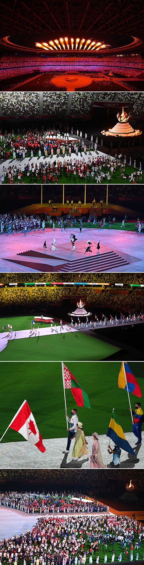 Belarusians at the Tokyo Olympics' closing ceremony