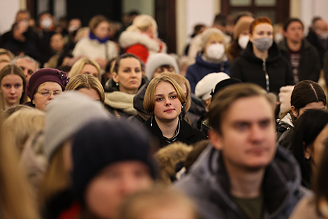 Рождественское богослужение в костеле Воздвижения Святого Креста в Бресте