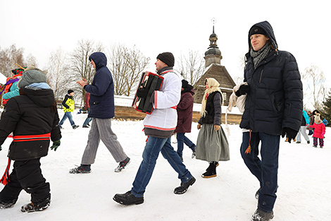 Колядные гуляния в Строчицах