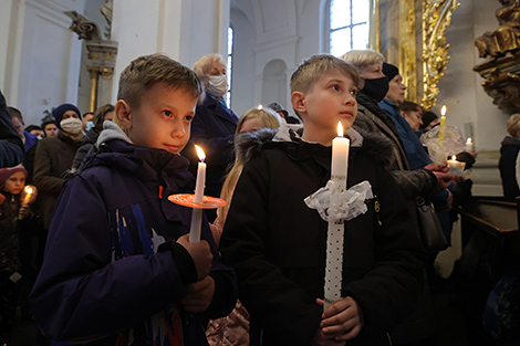 Пасхальное богослужение в гродненском Фарном костеле 