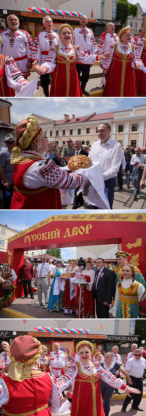 Национальные подворья в фестивальном Гродно