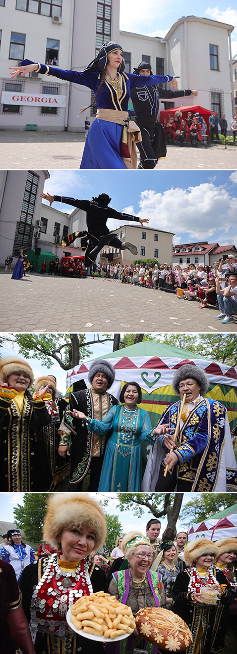 National pavilions at the festival Grodno