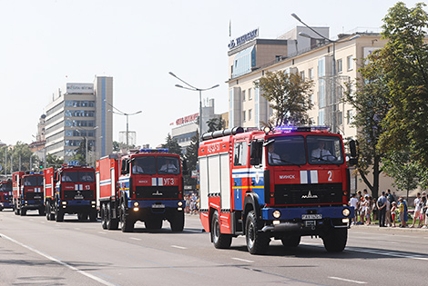 День пожарной службы в Минске