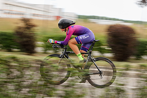 Road cycling race near Minsk