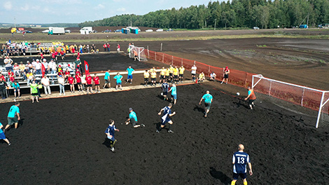 Peat football tournament in the Pukhovichi District