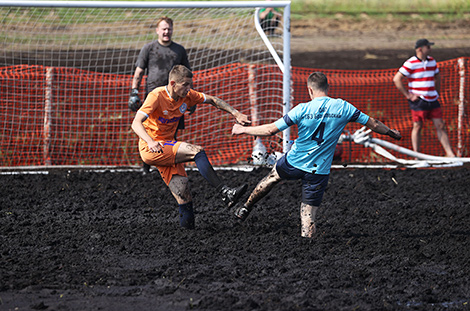 Peat football tournament in the Pukhovichi District