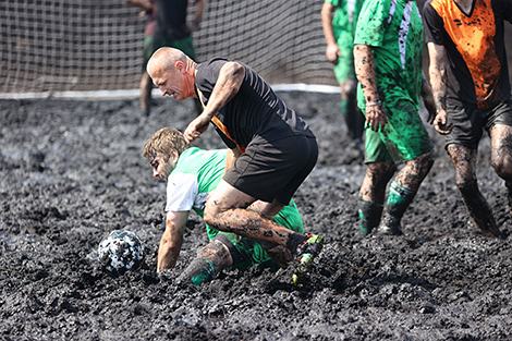 Peat football tournament in the Pukhovichi District