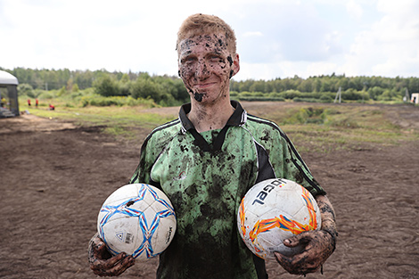 Peat football tournament in the Pukhovichi District