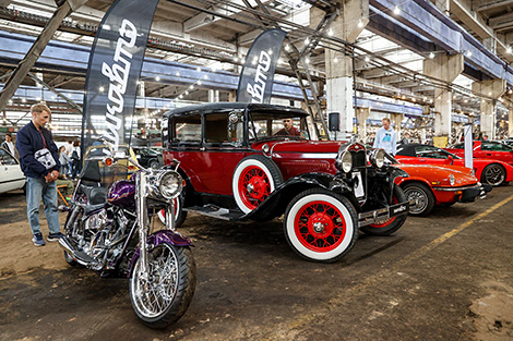 Display of retro cars VintageDay 