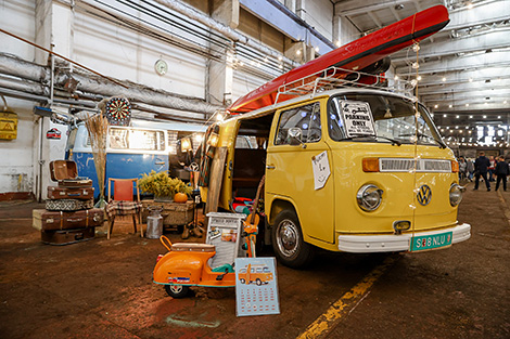 Display of retro cars VintageDay 