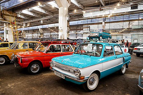 Display of retro cars VintageDay 