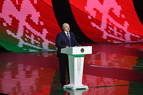 Aleksandr Lukashenko at the patriotic forum 