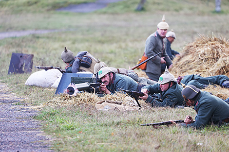 WWI battle reenactment in Vileika