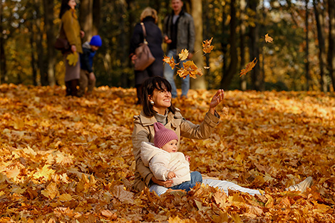 Autumn in Gorky Park in Minsk