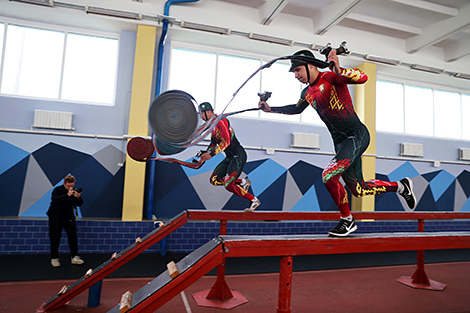 Training of the Belarusian national team in fire and rescue sports 