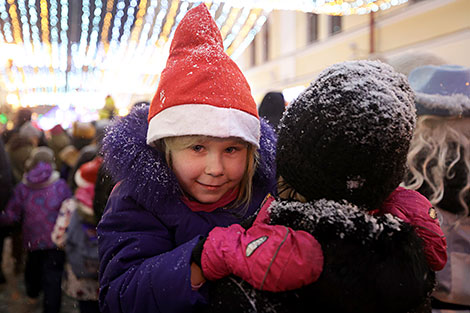 Father Frost and Snow Maiden Parade in Grodno