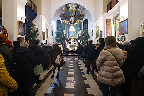 Рождество в костеле Воздвижения Святого Креста в Бресте