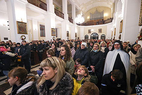 Рождество в костеле Воздвижения Святого Креста в Бресте