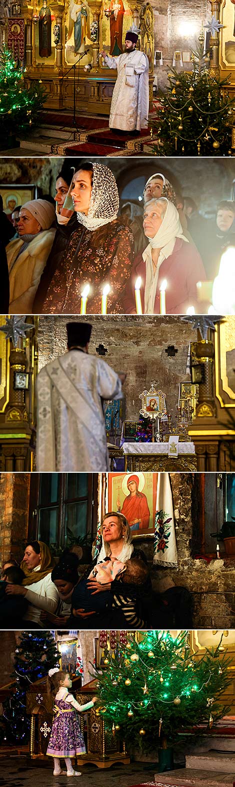 Christmas service in Saint Nicholas Garrison Church in Brest