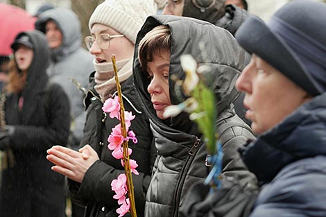 Вербная нядзеля ў касцёле Найсвяцейшай Тройцы