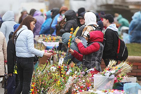 Каталікі святкуюць уваход Гасподні ў Іерусалім