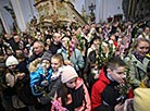 Вербное воскресенье в костеле Святого Франциска Ксаверия в Гродно