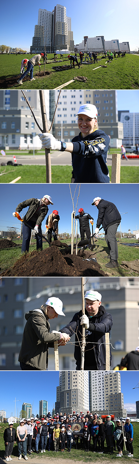 Наталья Кочанова и члены Советы Республики приняли участие в субботнике