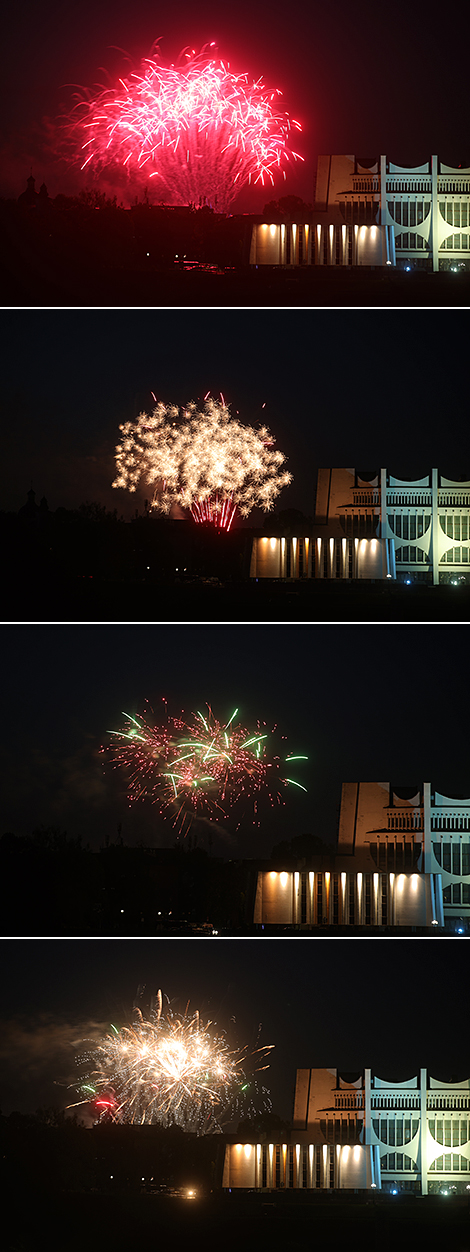 Festive fireworks in Grodno