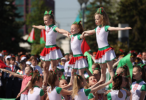 Ceremony to honor national flag, emblem and anthem in Minsk