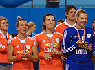 The Netherlands raised the EuroHockey Indoor Championships trophy in Minsk